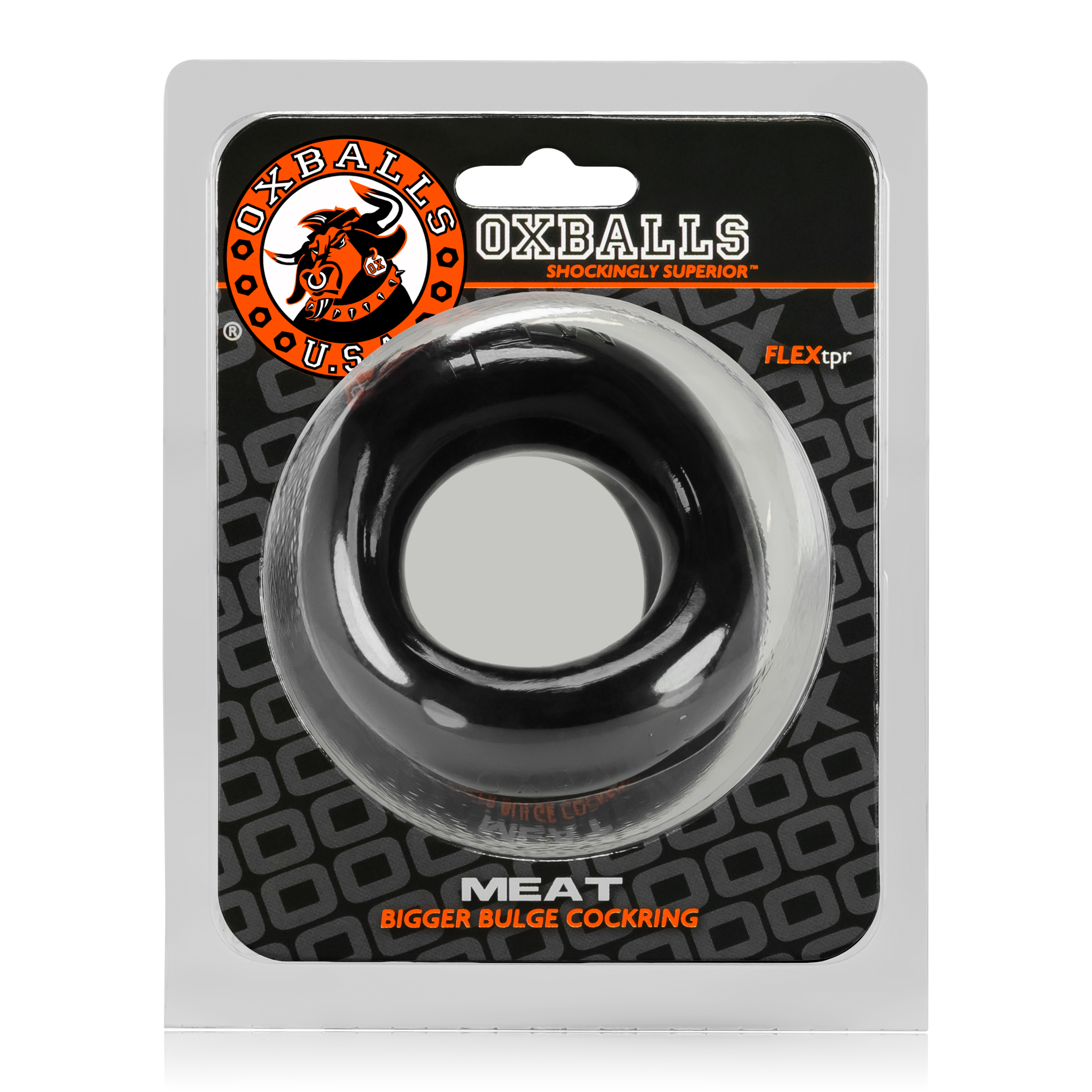 MEAT cockring Oxballs black (1)